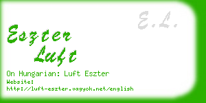 eszter luft business card